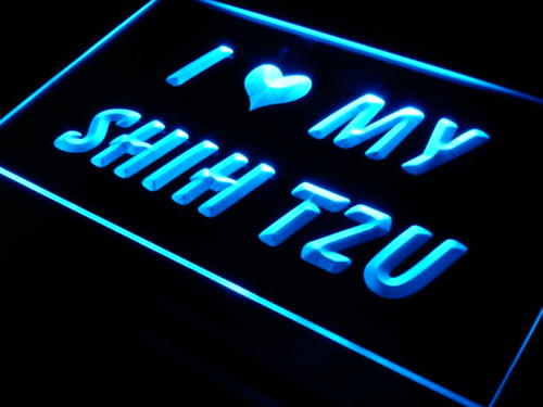 I Love My Shin Tzu Dog Pet Neon Light Sign